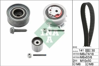 Produktbild von INA Zahnriemensatz für Audi Skoda Seat VW