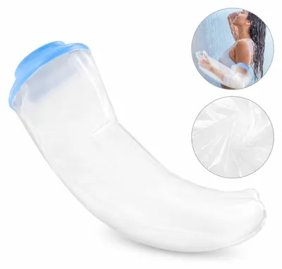 Produktbild von Duschschutz Arm wasserdicht, elastische Gipsschutzhülle für Erwachsene, wiederverwendbare Schutzabdeckung für Gips, Bandagen und Verbände