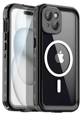Produktbild von Shellbox, Wasserdichte IP68 Vollhülle mit MagSafe für iPhone 15, Schwarz