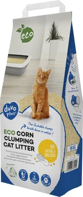 Image de Duvo+ litière pour chats Mais Eco, poids : 10 kg