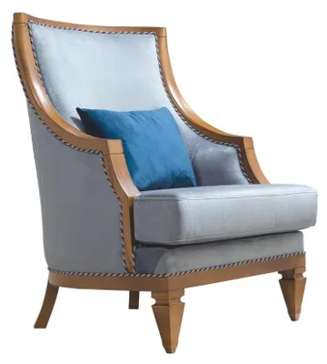 Produktbild von Moderne Blaue Chesterfield Sofagarnitur Designer Dreisitzer Luxus Sessel