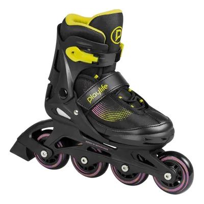 Image de Ensemble de skate Playlife Joker Yellow Glow pour enfants (réglable)