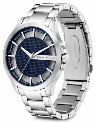 Obrázok produktu pre Pánske hodinky Armani Exchange Hampton, model AX2178, nerezová oceľ, strieborná/modrá farba
