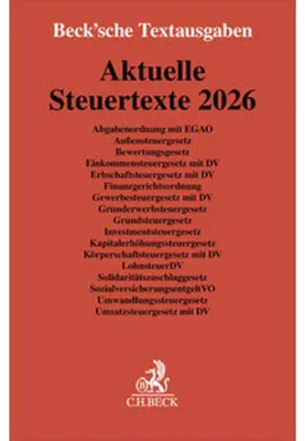 Obrázek produktu pro Aktuální daňové texty 2026