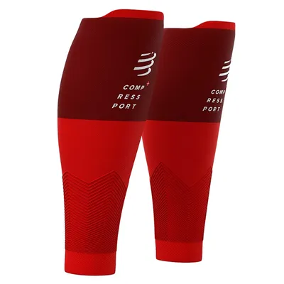 Zdjęcie produktu dla Compressport CALF R2v2 2020 (Race & Recovery) RED, rozmiar: 42 - 46 cm (T4)
