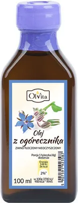 Obrázok produktu pre OLVITA Za studena lisovaný olej z boráka lekárskeho 100 ml