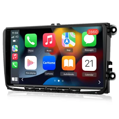 Produktbild von Hexinex 9 Zoll 8Kern Andoird 15 Autoradio Carplay Android Auto Für VW GOLF 5 6 Touran Passat Tiguan GPS WiFi Bluetooth FM RDS DSP 4+64GB