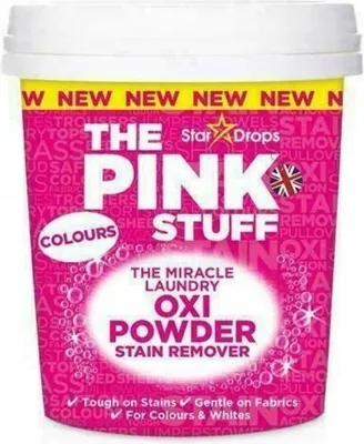 A product shot of a tub of laundry stain remover.