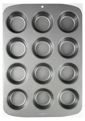 Produktbild von Muffinform mit 12 Löchern Kohlenstoffstahl, antihaftbeschichtet