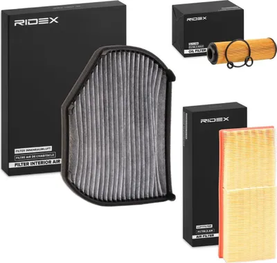 Produktbild von RIDEX Filterset Inspektionspaket Filtersatz passend für MERCEDES-BENZ SLK (R170)