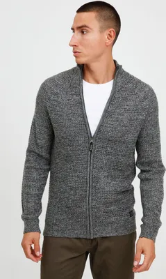 Produktbild von BLEND BHCarmelo Herren Strickjacke Cardigan Grobstrick mit Stehkragen