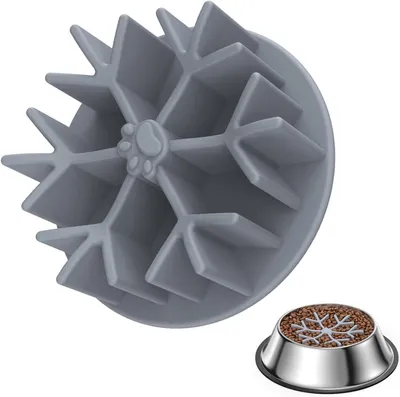 Image de Distributeur de nourriture anti-glouton pour chiens - Gamelle lente avec insert en silicone pour une alimentation saine