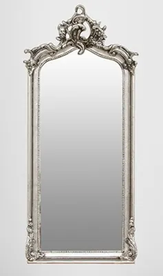 Produktbild von Casa Padrino Barock Spiegel Silber 115 x 48 cm