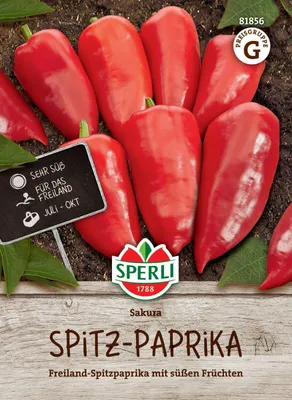 Produktbild von SPERLI Spitzpaprikasamen Sakura Capsicum annuum 15 Pflanzen