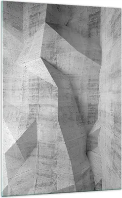 Produktbild von Bilder auf glas - Einteilig - Beton Wand Grau - 70x100cm - Glasbilder - Wandbilder - Bilder - zum Aufhängen bereit - Wanddekoration aus Glas - Glas Bilder - Wandbild auf Glas - GPA70x100-4183