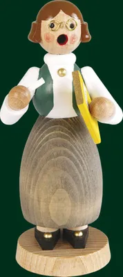 Produktbild von Räucherfigur Lehrerin mit Klassenbuch Höhe= 16cm NEU