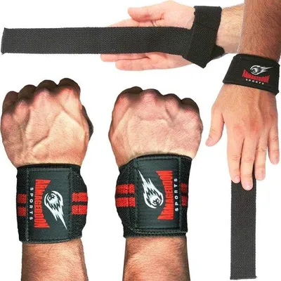 Produktbild von Gewichtheber-Handschuhe und -Armbänder für Gewichtheben und Fitness
