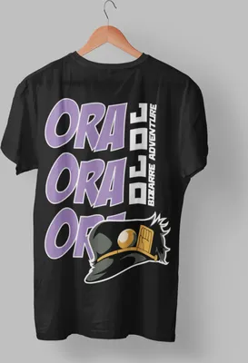Produktbild von Pánské tričko z organické bavlny Jo Jo Bizarre Adventure Ora Ora Anime Street