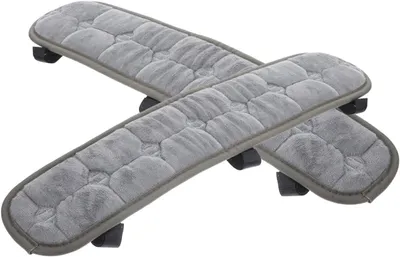 Immagine prodotto di Coprisedili per braccioli, 45 cm, neri, elasticizzati, per sedie da ufficio