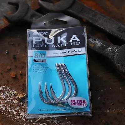 Immagine prodotto di Ami HD BKK Puka Livebait - ami da mare, dimensioni/contenuto della confezione: misura 10/0 / 3 pezzi