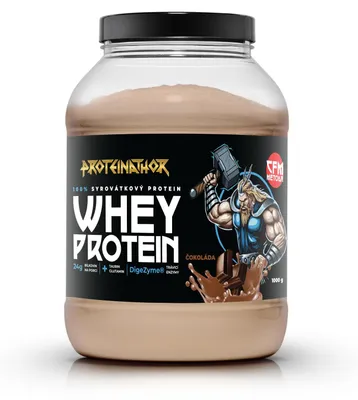 Obrázek produktu pro Proteinathor WPC80 Syrovátkový Protein CFM | 80 % Bílkovin + Digezyme | Čokoláda | 1000 g