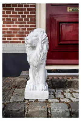 Produktbild von Skulptur eines XXL Löwen für Garten und Haus im Antik-Stil, 75 cm