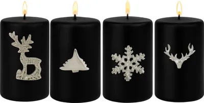 Produktbild von Marrakesch 4er Set Kerzenstecker Silber 6x6cm | Candle Pins Stecker für Adventskranz, Stumpenkerzen & Kerzenhalter als Stern Deko Muster -FHIB- | Weihnachtsdeko Adventsdeko Kerzenpin Pin zum Stecken