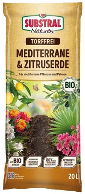 Produktbild von SUBSTRAL® Naturen®  Mediterrane & Zitruserde torffrei - 20 Liter