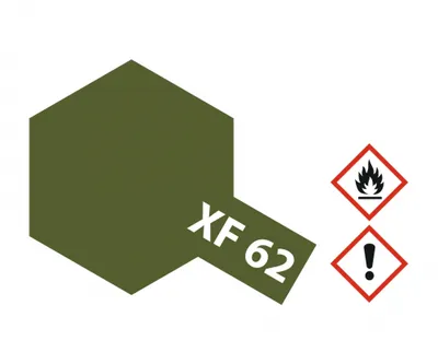 Produktbild von Tamiya Farbe XF-62 Braunoliv (Olive Drab) matt 10ml