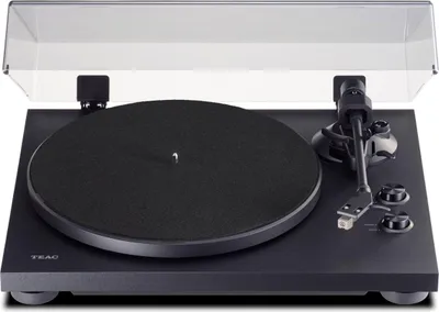 Obrázek produktu pro TEAC TN-280BT-A3/B, Gramofon s řemínkovým náhonem, Manuální, Černá, Hliník, 33,45 ot/min, 420 mm