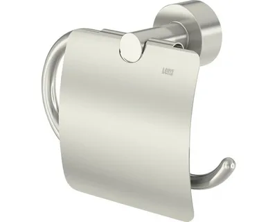 Produktbild von Toilettenpapierhalter Lenz Scala mit Deckel Nickel-matt