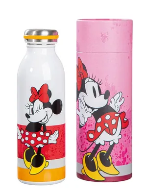 Produktbild von Gilde Disney Edelstahl Thermosflasche, "Minnie I am" rot