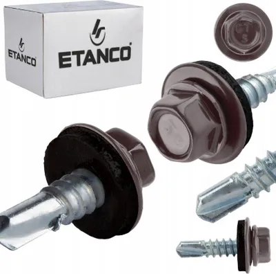 Obrázok produktu pre ETANCO GT5 samorezné skrutky kov - kov 5,5 x 32 mm RAL 9007 250 ks.
