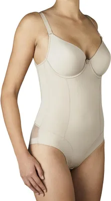 Produktbild von Selene Damen attraktiver Shapingbody mit Bügel und gepolsterten Cups in großer Größenauswahl, Beige, Gr. 95B