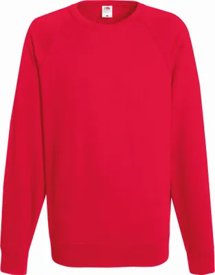 Produktbild von Raglan Sweater | Fruit of the Loom (FOL62138), Farbe:red, Größe:XXL