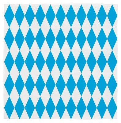 Produktbild von 20 3-lagige Servietten 33 x 33 cm - Bayrisch Blau