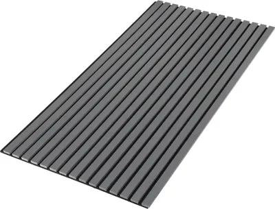 Produktbild von Faziango Akustikpaneele 120*60*2.1cm Holz MDF Wandpaneele Lamellenverkleidung Wandverkleidung Innendekoration schalldämmend passend zu jedem Raum 1x Grau, Eichenholz, Schwarznuss, Hölzern
