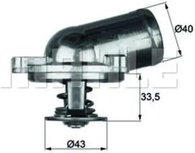 Produktbild von Mahle Thermostat für Daewoo Mercedes Ssangyong