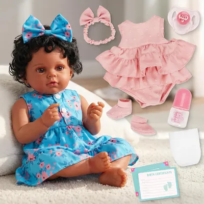 Produktbild von Babypuppe realistisch, 45 cm, Neugeborenenpuppe für Kinder