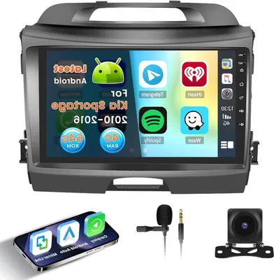 Obrázek produktu pro Autorádio pro Kia Sportage – Autorádio – Multimediální přehrávač – GPS navigace – 9palcový HD displej