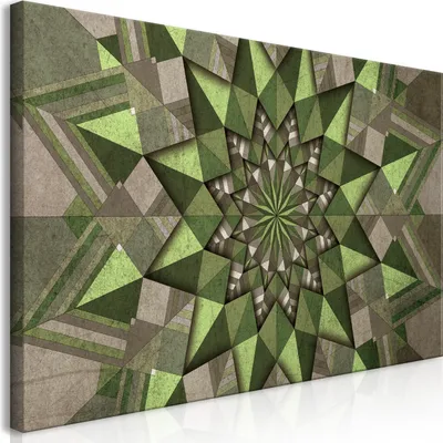 Produktbild von Wandbild Mega XXXL Mandala 250x125 cm Einteiliger XXL-Format Kunstdruck zur Selbstmontage Leinwandbilder moderne Bilder DIY Wanddekoration Wohnung Deko Orient f-A-0693-ak-e
