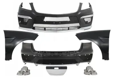 Obrázek produktu pro Bodykit pro Mercedes ML W166 12+ nárazník blatník tlumič ML63 vzhled.