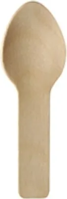 Produktbild von PAPSTAR 150 Fingerfood - Löffel, Holz "pure" 7,6 cm | Folie (150 Stück)