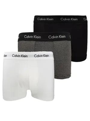 Produktbild von Paket 3 Boxer Mann Herren Tripack CK CALVIN KLEIN Artikel U2664G LOW RISE TRUNK, XL, Cotone 95%,Elasthan 5%