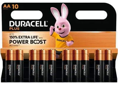 Immagine prodotto di Duracell Plus Boost AA (MN1500/LR6) CP10  Batterie AA Blister da 10