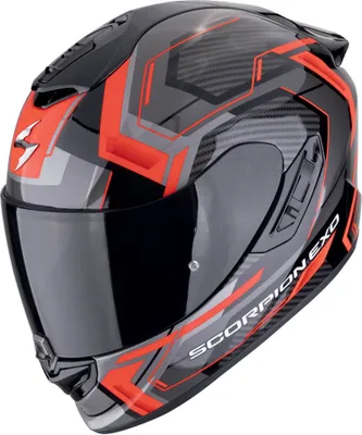 Produktbild von Scorpion Exo-1400 Evo II Air Linart Integralhelm Schwarz / Rot XL