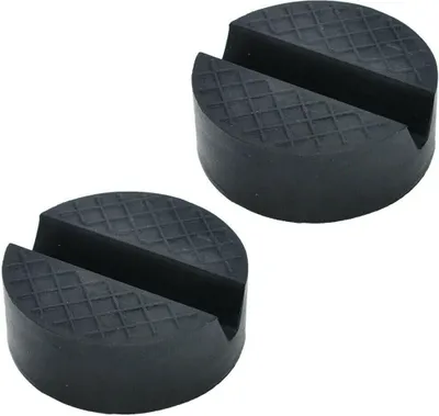 Produktbild von 2 Stück Wagenheber Gummiauflage, Jack-Gummiauflage Universal für Standard Rangierwagenheber, 65 mm*33 mm (Durchmesser / Höhe)