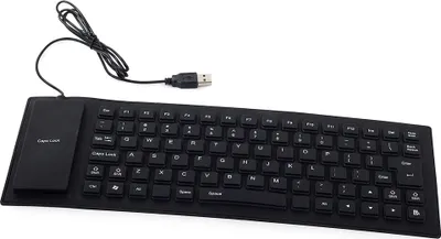 Obrázek produktu pro Verk 06179_CZ Flexibilní silikonová klávesnice k PC černá