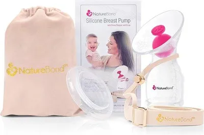 Produktbild von Famanu Silikon-Brustpumpe - Handliche Milchpumpe für effiziente Milchsammlung