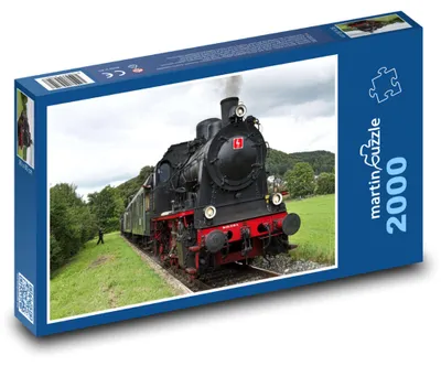 Obrázek produktu pro Puzzle 2000 Parní lokomotiva na železnici - martinpuzzle
